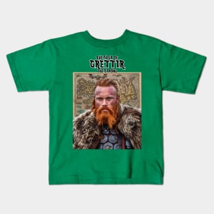 ICELAND MEDIEVAL SAGA and Original ADULT STAR GRETTIS Kids T-Shirt